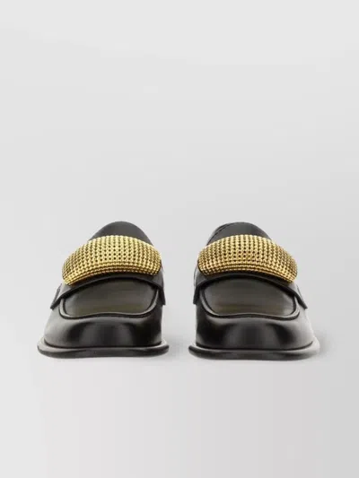 Jw Anderson "bubble" Loafers Gold-tone Embellishment