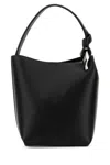 Jw Anderson Borsa A Secchiello In Pelle Nera  Donna In Black