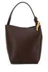 Jw Anderson Borsa A Secchiello In Pelle Cioccolato Donna