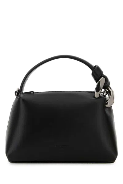 Jw Anderson Corner Top Handle Bag In Black