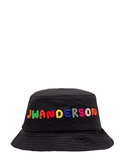 Jw Anderson Bucket Hat In Black