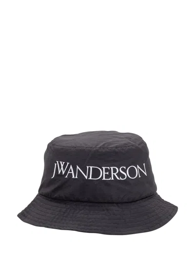 Jw Anderson Bucket Hat In Black