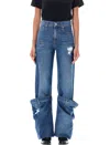 Jw Anderson J.w.anderson Maxi Turn Up Jeans In Blue