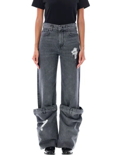 Jw Anderson Bucket Jeans In Grey