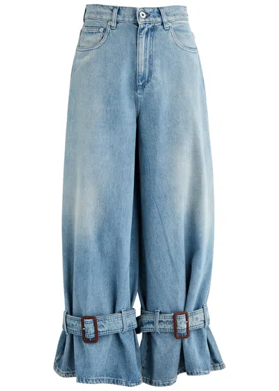 JW ANDERSON JW ANDERSON BUCKLED BARREL-LEG JEANS