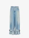 Jw Anderson Buckled Cuff Jeans In Blue