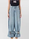 Jw Anderson J. W. Anderson Wide-leg Denim Jeans With Hem Strap
