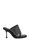 Jw Anderson 'bumber Crystal' Mules In Black