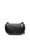 Jw Anderson Bumper-12 Leather Crossbody Bag In Black