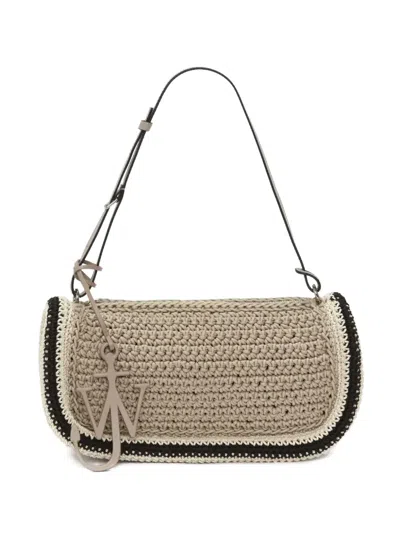 Jw Anderson Bumper-15 Crochet Tote Bag In Neutral