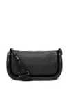 Jw Anderson Bumper-15 - Leather Crossbody Bag With Additional Webbing Strap In Black