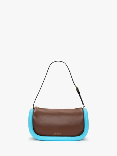 Jw Anderson Bumper-15 Leather Shoulder Bag In Brown