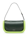 Jw Anderson Bumper-15 Leather Shoulder Bag In Green