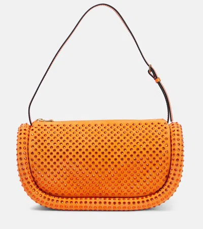 Jw Anderson Schultertasche Bumper-15 Aus Veloursleder In Orange