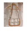 Jw Anderson Bumper-17 Beige Shoulder Bag With Logo Print In Nude