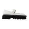 Jw Anderson Bumper-tube Round-toe Mary Janes In White