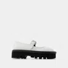 Jw Anderson Bumper-tube Leather Chunky Mary Janes In White