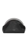 Jw Anderson J.w. Anderson Bumper-clutch Crystal-embellished Mini Bag In Black