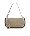 Jw Anderson Bumper Crochet Shoulder Bag In Nude