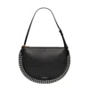 Jw Anderson Bumper-moon Shoulder Bag With Crystals In Black