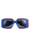 Jw Anderson Jwa01-bumper Sunglasses In Blue/red