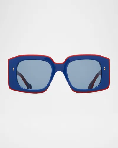 JW ANDERSON BUMPER SQUARE ACETATE SUNGLASSES