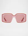 Jw Anderson Bumper Sunglasses In Pinkorange