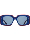 Jw Anderson Jwa01-bumper Sunglasses In Blue