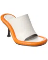 Jw Anderson Bumper-tube Leather Mules In White