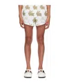 Jw Anderson Bunny-print Running Shorts In Brown