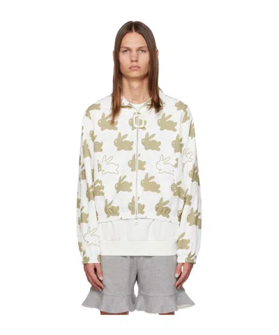 Jw Anderson Bunny-print Technical Jacket In White