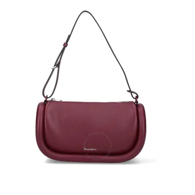 Jw Anderson Burgundy Bumper 15 Womens Shoulder Bag In Red