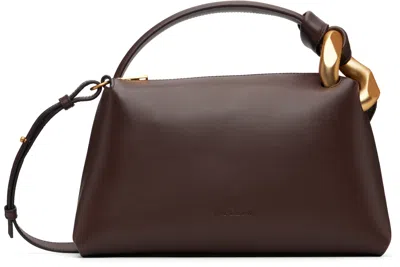 Jw Anderson Brown Leather Small Jwa Corner Handbag