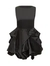 Jw Anderson Peplum Mini Dress In Black