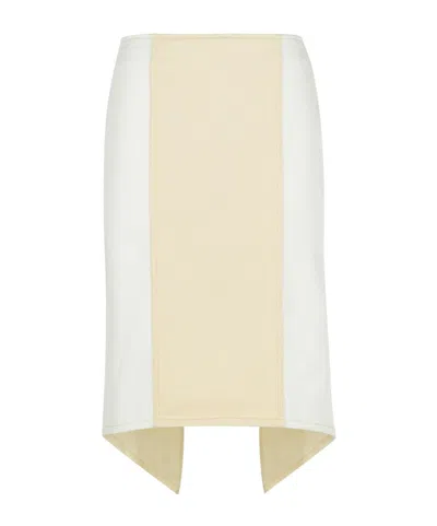 JW ANDERSON JW ANDERSON CONTRAST TOPSTITCHED SKIRT