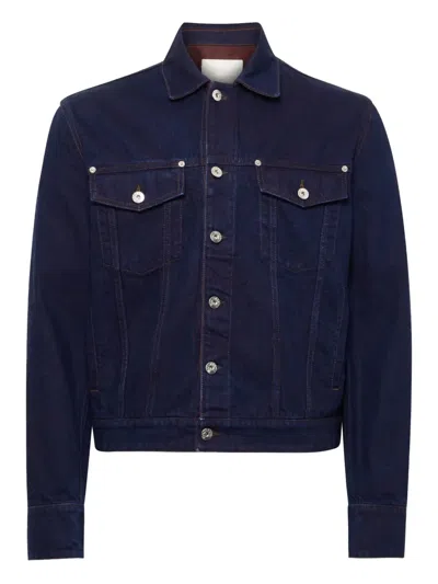 Jw Anderson Button-fastening Denim Jacket In Blue