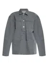 Jw Anderson Button-fastening Patch-pocket Shirt In Gray