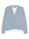 Jw Anderson Button-front Layered Cardigan In Blue