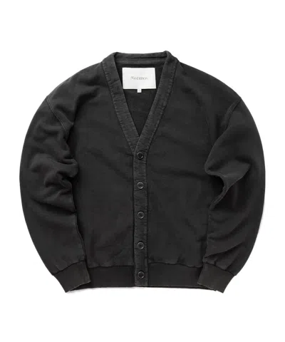 Jw Anderson Buttoned V-neck Cardigan In Black