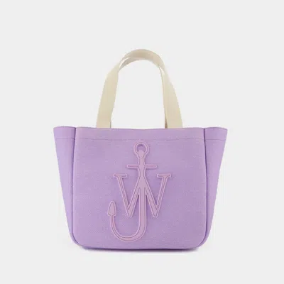 JW ANDERSON CABAS TOTE BAG - J.W. ANDERSON -  LILAC - COTTON