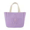 Jw Anderson Top Handles Rectangular Tote Bag In Purple