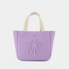 Jw Anderson Top Handles Rectangular Tote Bag In Purple