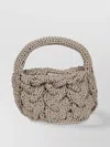 Jw Anderson Small Cable Knit Leather Top-handle Bag