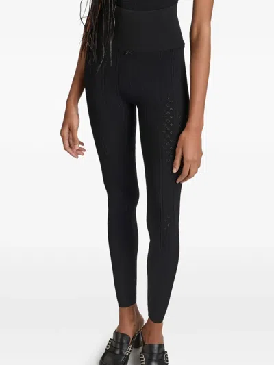 Jw Anderson Cable Knit Trousers In Black