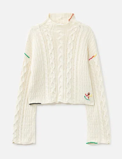 Jw Anderson Cable Knit In White