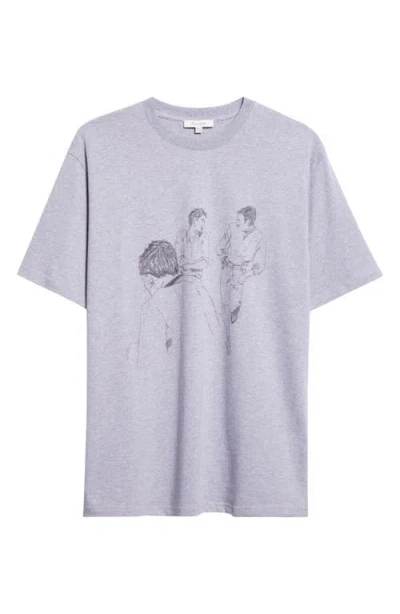 JW ANDERSON JW ANDERSON CAFE SCENE GRAPHIC T-SHIRT