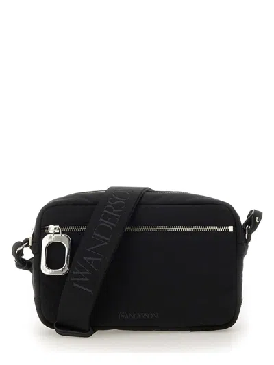Jw Anderson Camera Bag With Shoulder Strap In Black