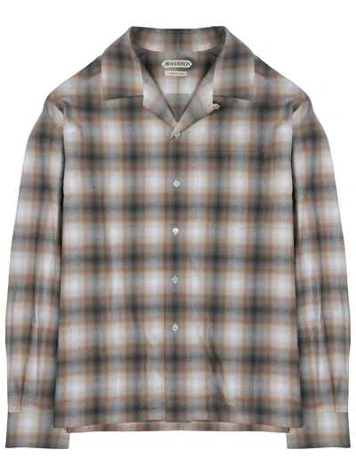 Jw Anderson Relaxed Fit Long-sleeve Check Cotton Shirt In Multi