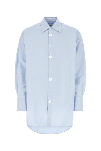 JW ANDERSON JW ANDERSON LIGHT BLUE OXFORD OVERSIZE SHIRT