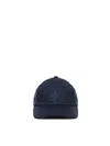 Jw Anderson Cap With Curved Peak And Eyelet Detailing In Blue